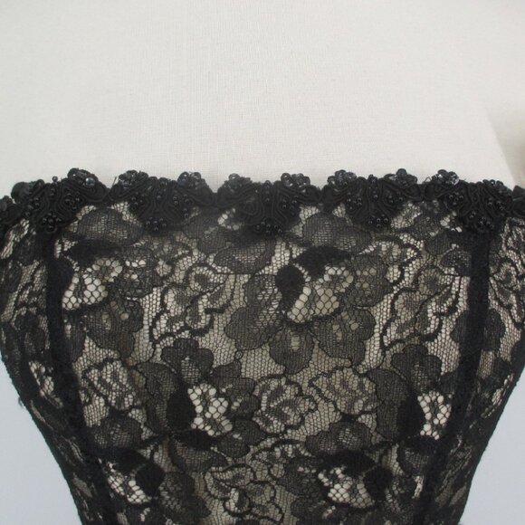 Vintage 90s Lace Maxi Dress Gown Jump XXS - Picture 5 of 14